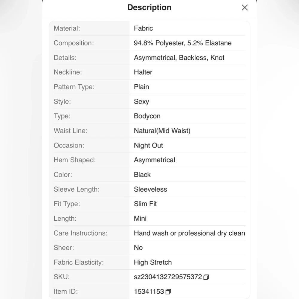 Black Halter Neck Ruffled Mini Dress - Picture 8 of 9